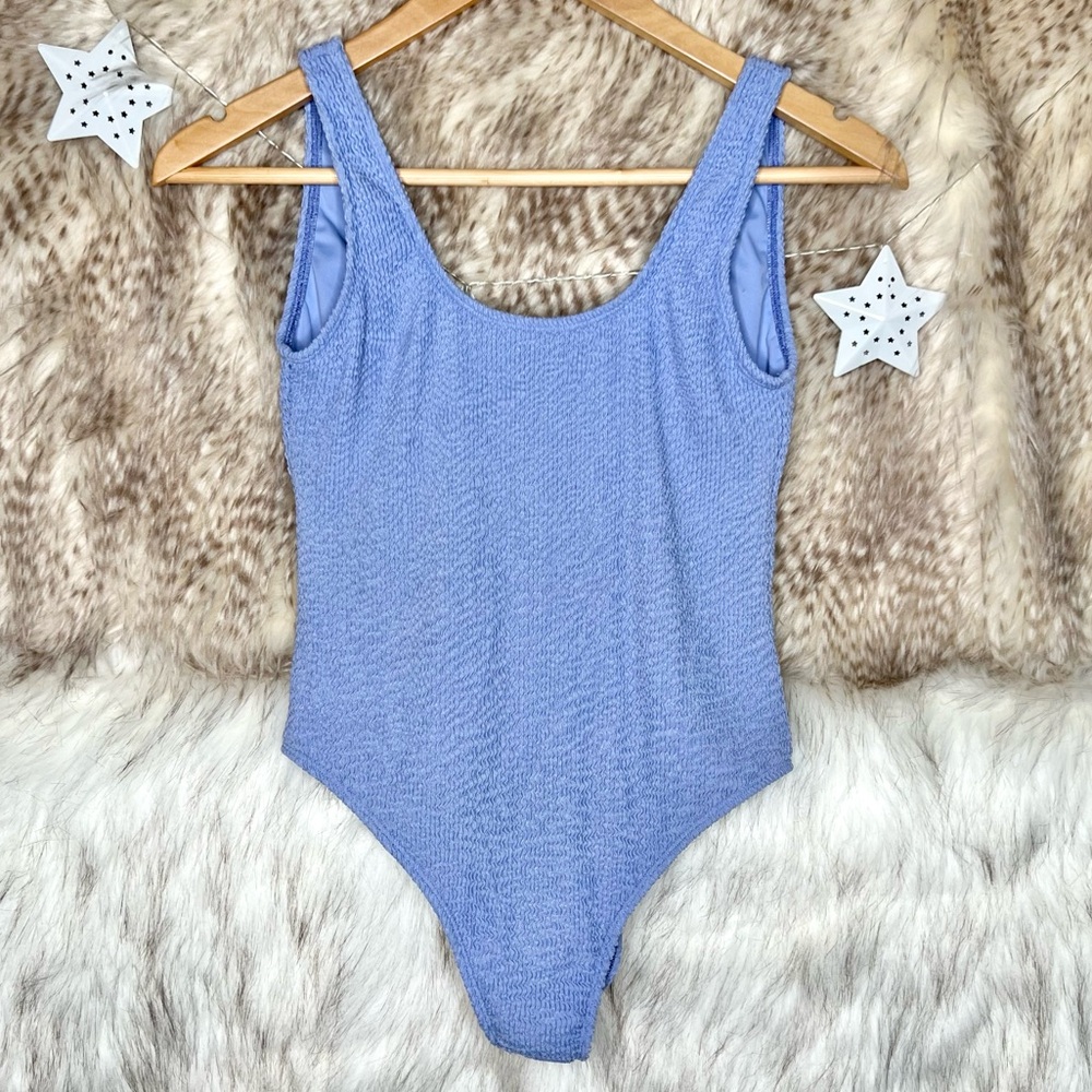 TJ Swim Lilac Scoop Neck Low Back One Piece Bathing Suit